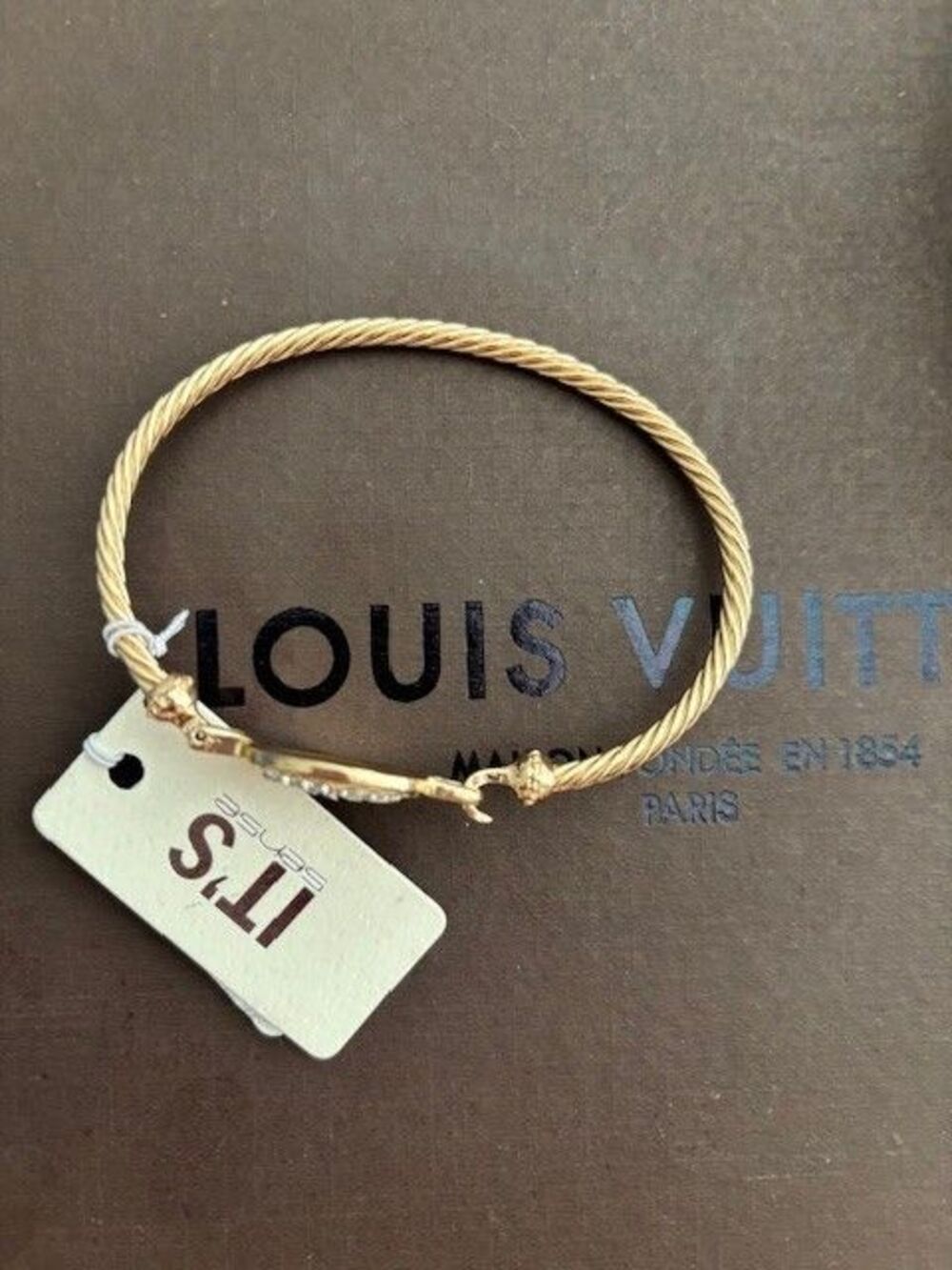 It's Sense Gold Tone Bracelet with Silver Tone Tree of Life NWT